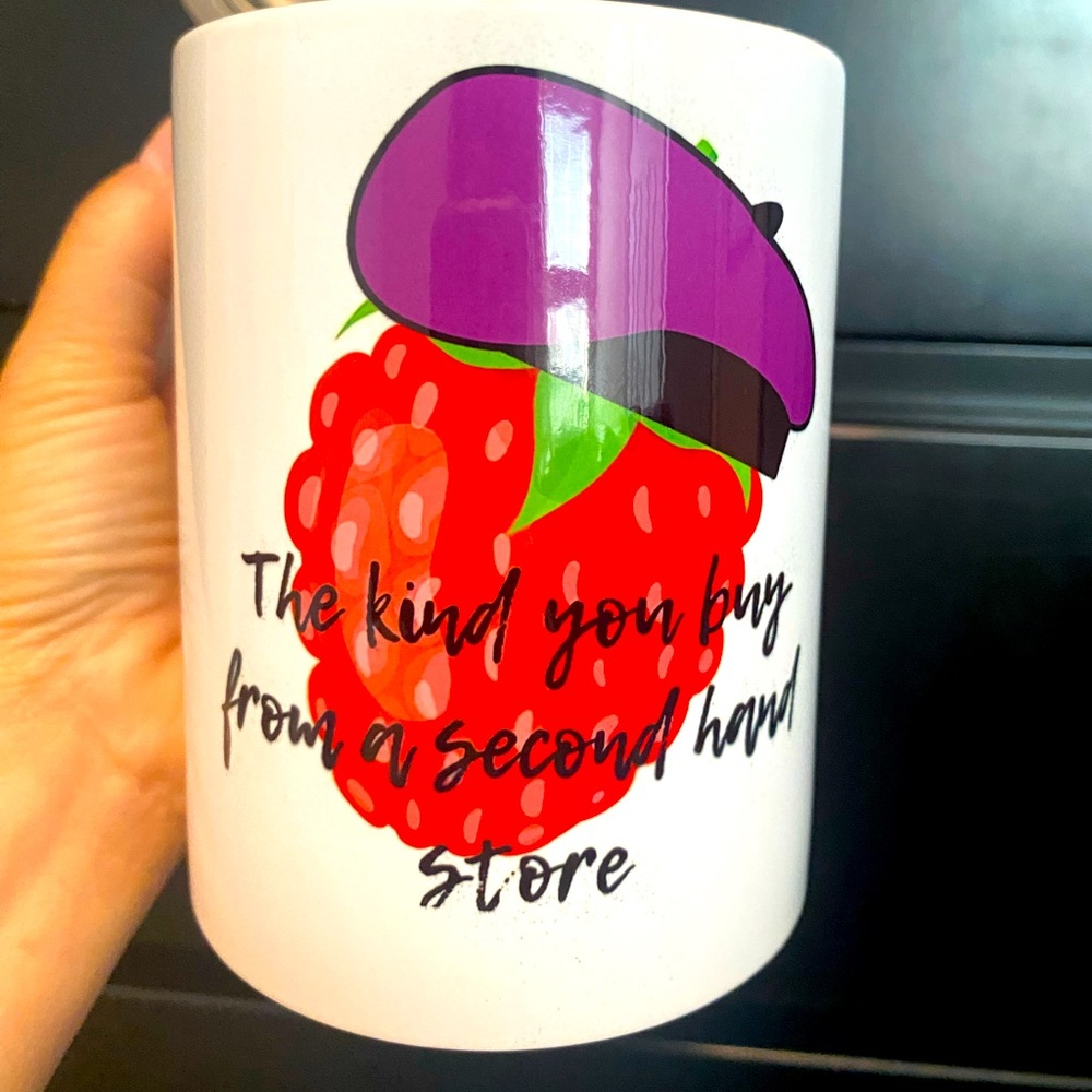 15 oz mug. Raspberry …. Can you guess the song?